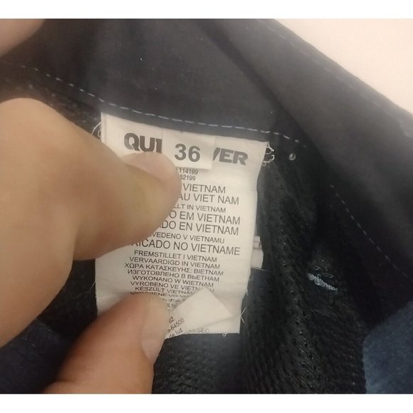 Quiksilver Amphibians Flat Front Blue Hybrid Boardshorts Summer Surf Mens W 36 - Picture 5 of 8